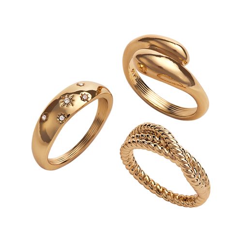 Set de anillos para mujer Goldy Links