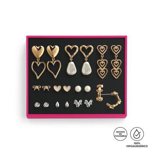 Estuche de aretes para mujer Sparkle Beauty